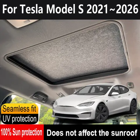 Tesla Model S 2021 ~ 2026 25 용 자동차 파노라마 선 루프 절연 지붕 바이저 자외선 방지 정전기 흡착 스카이 커튼 차양 Tesla Model S 2021 ~ 2026 25 용 자동차 파노라마 선 루프 절연 지붕 바이저 자외선 방지 정전기 흡착 스카이 커튼 차양