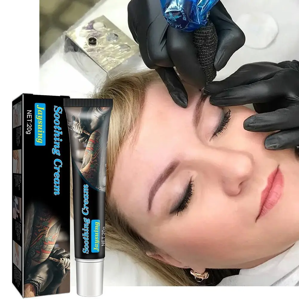 1 pz crema per il tatuaggio del corpo per il corpo permanente sopracciglio Eyeliner labbra Piercing Liner crema per tatuaggi sopracciglio ridurre il dolore del tatuaggio