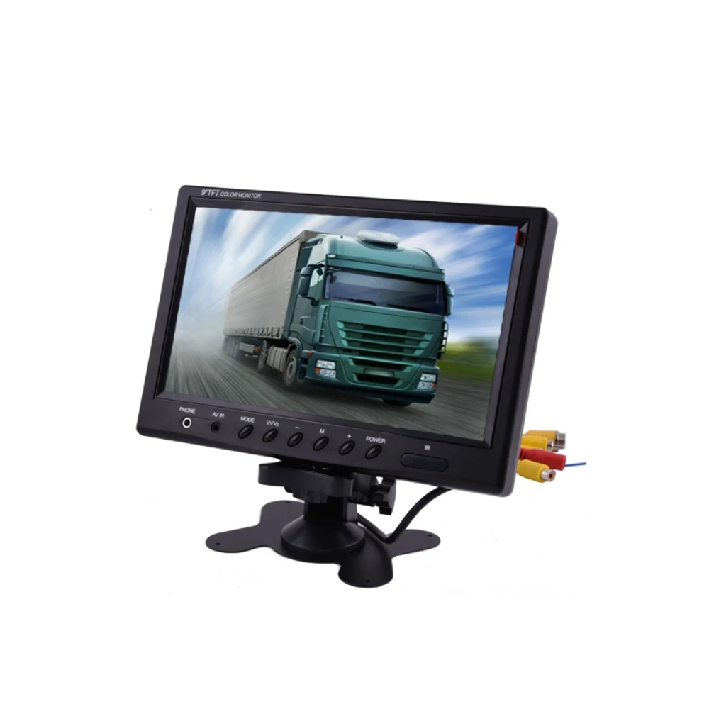 

Monitor Waterproof 9inch IPS IP68 AHD AV Car Monitor For Bus Taxi Trailers Trucks Forklifts Crane Harvester Boat Observation