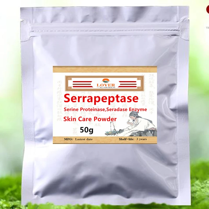 

Порошок Serrapeptase для ухода за кожей, сериновая протеиназа, ферментный порошок серапедазы, косметическая сыворотка, уход за кожей, противовоспалительный, устранение боли