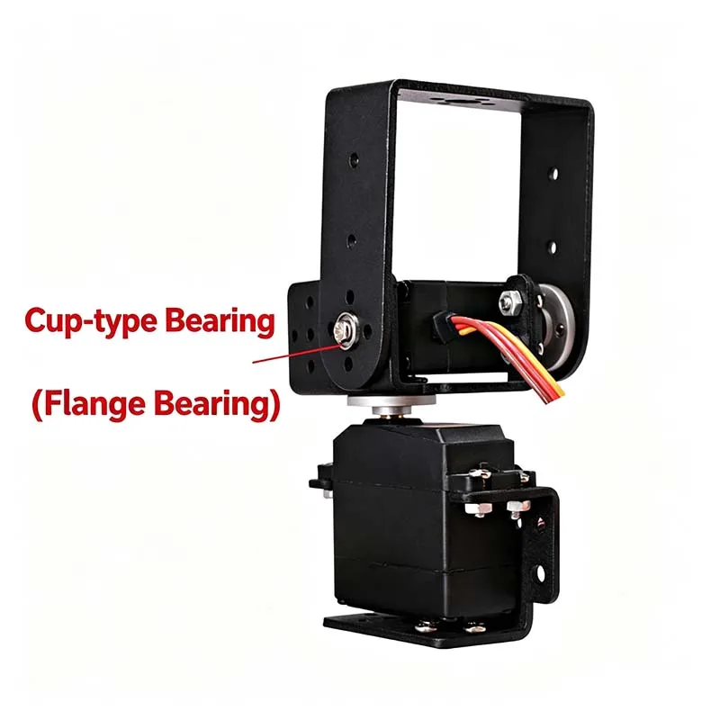 10PCS Flange Bearing 3*8*4 Stainless Steel Cup Bearing Bracket, Servo Parts, Connectors