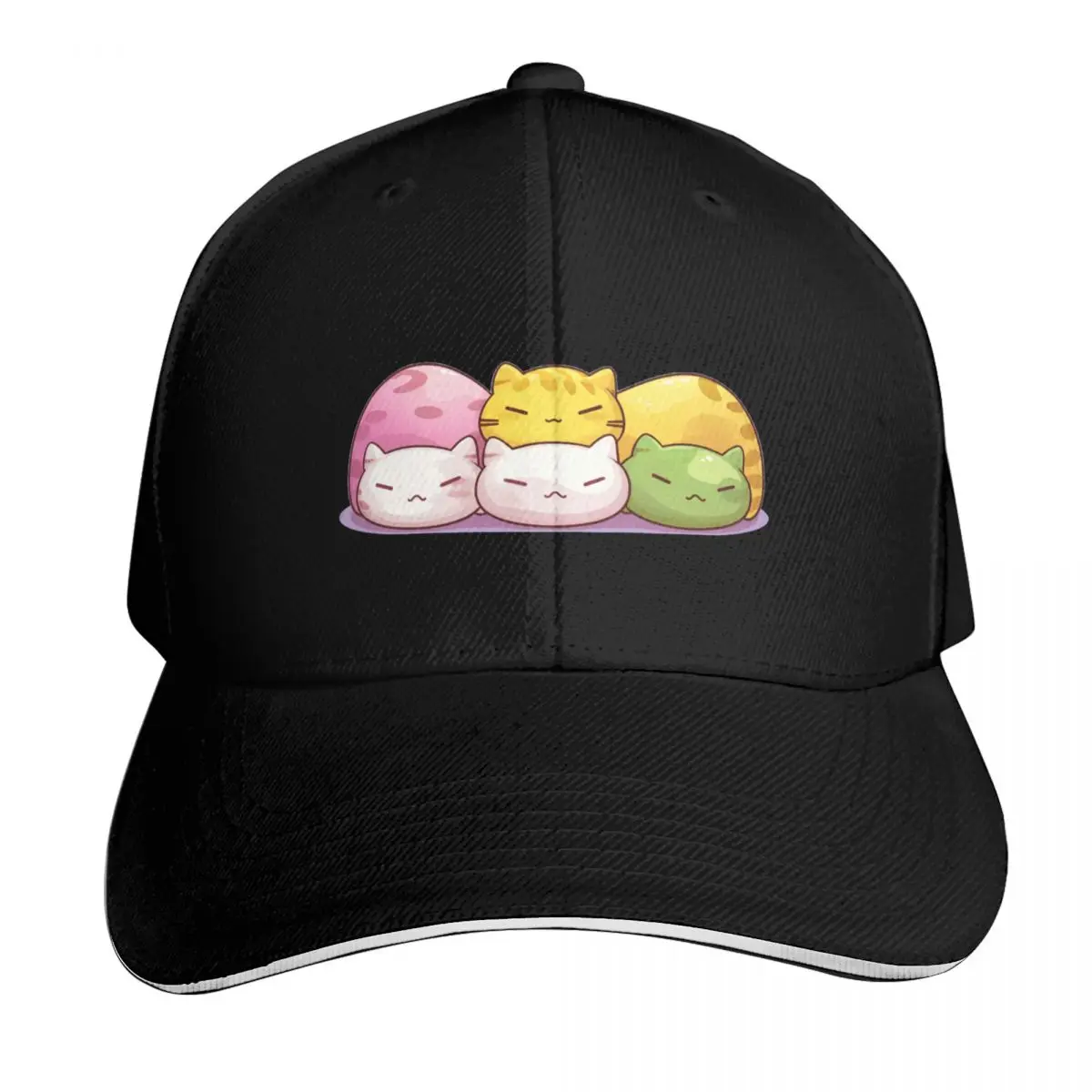 Dango Cat - Cats are liquid Baseball Cap Strapback Dad Hat Six Panel Structured Crown Sun Protection UPF 50+