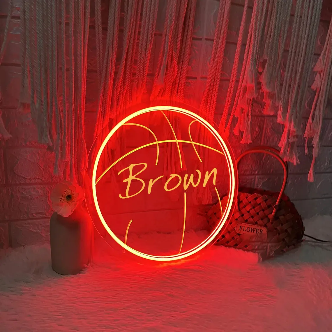 Custom Basketball Name Neon Sign For Kids USB 3D Engraved Boy's Bedroom Home Wall Decor Personalized Basketball Player Gifts