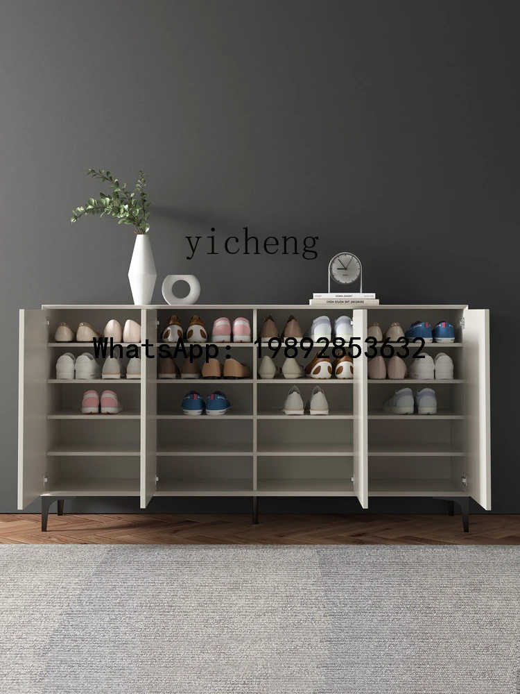 large shoe cabinet Italian minimalist 1.8 meters villa shoe cabinet household integrated extended shoe cabinet