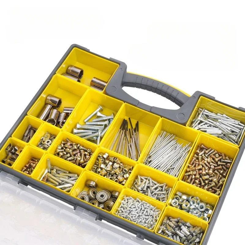 Hardware household plastic portable toolbox hydraulic electrical parts box finishing storage box tools box