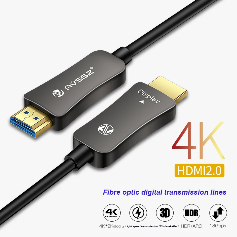8K Optical HDMI 2.1 Cable 48Gbps with ARC/eARC VRR 4K120Hz 30m for Gaming PS5 Xbox PC Projector Home Theater