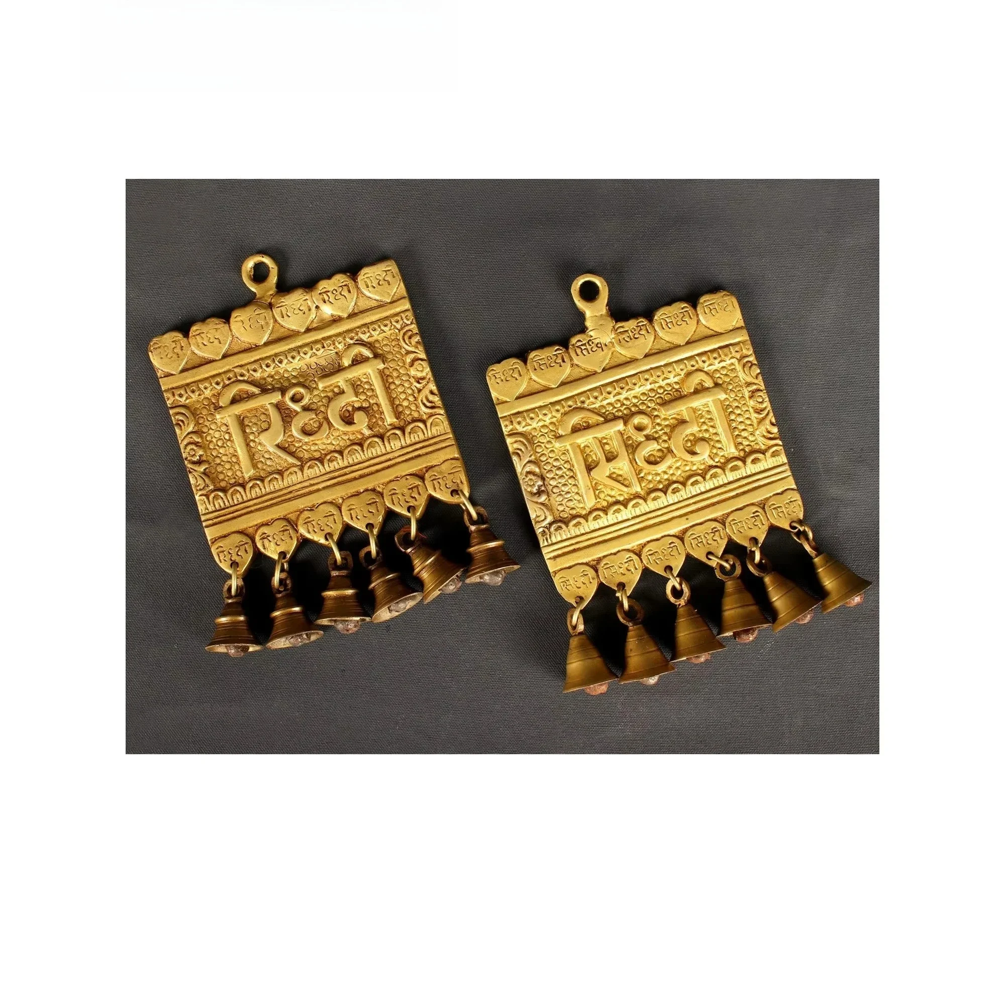 8 inch handmade brass wall hanging made in India