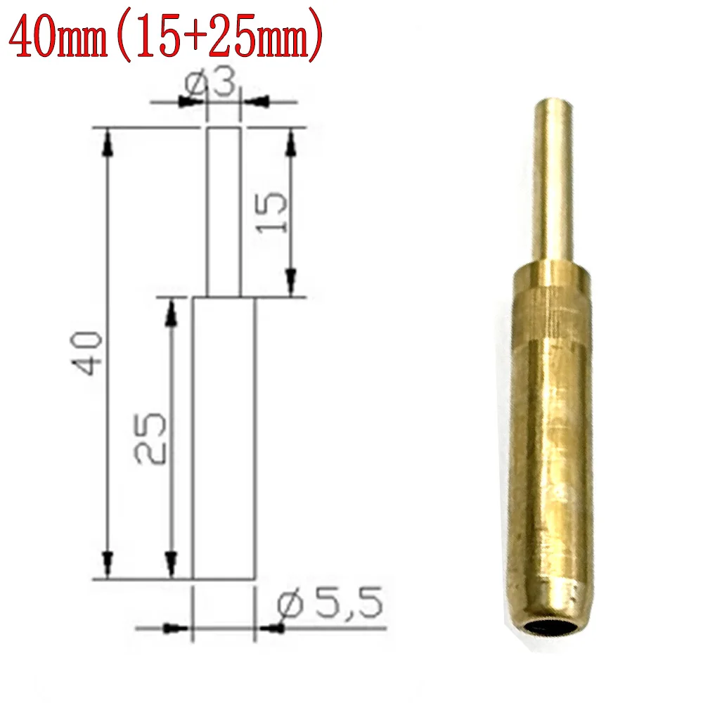 50 Stück 15-50 mm 5,5 mm Durchmesser Teleskop-Federstiftsonden, Positionierungs-Kupferstifte & Kupfernägel für Bakelit-Blisterversiegelungsformen – Detail 10