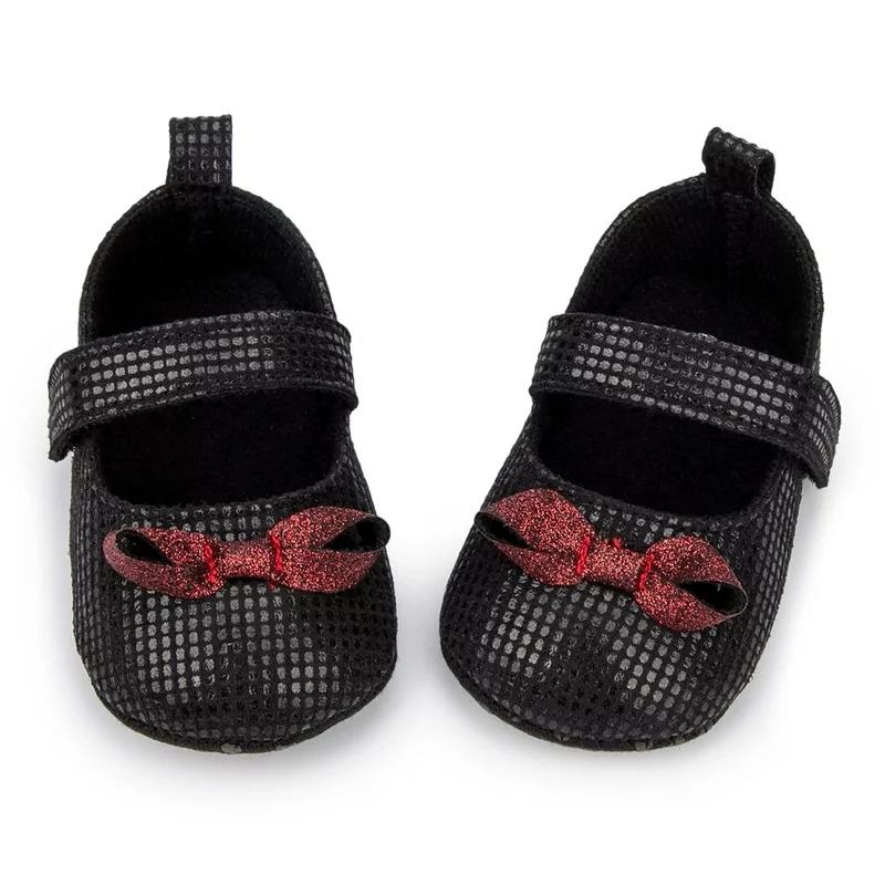 Zapatos de bebé para niña, zapatos antideslizantes de encaje suave Multicolor, zapatos de princesa para primeros pasos, zapatos para cuna infantil