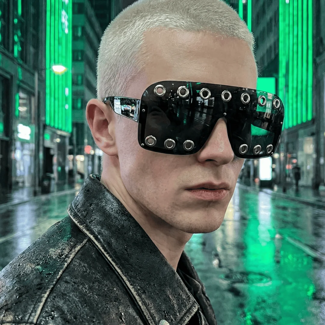 Cyberpunk glasses trendy cool - Street Fashion Glasses 评论和价格