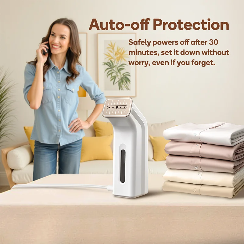 3 In 1 Clothes Ironer 1200W Rotation Head Steam Iron LED Temperature Monitor Handhold Travel Home Fabric Steam Ironing Machine