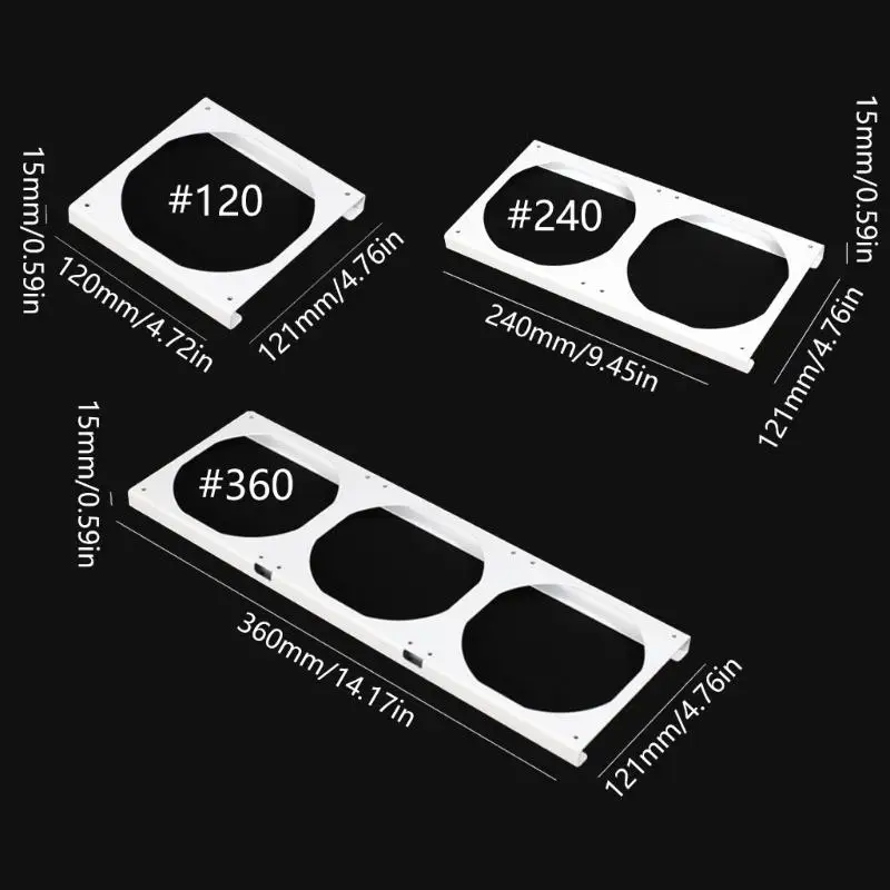 دعامة تثبيت لمروحة الكمبيوتر المعدنية R53C بارتفاع 15 مم للتبريد الأمثل