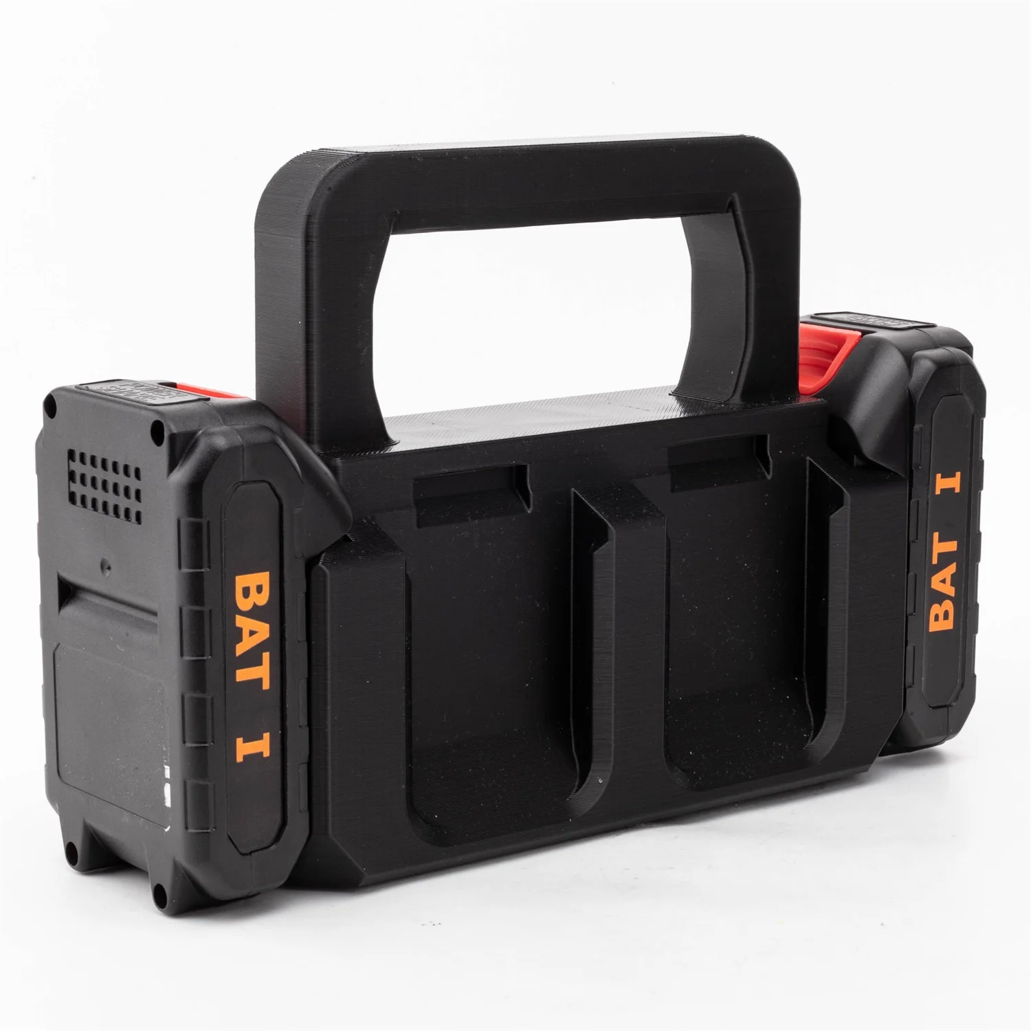 

6-Slot Handheld Battery Holder Stand for Makita 18V Series Li-ion Battery Portable Storage Bracket for Power Tool Batteries