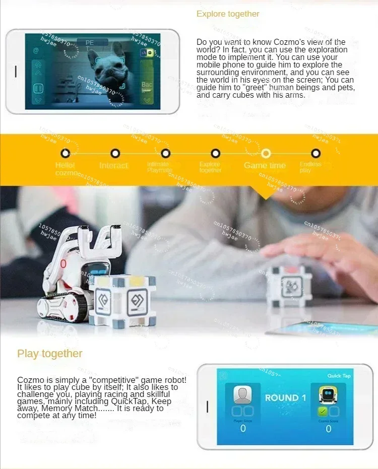 

Интеллектуальный робот Anki Cozmo Digital Generation с дистанционным управлением, музыкой, танцами и зарядкой / Б/У