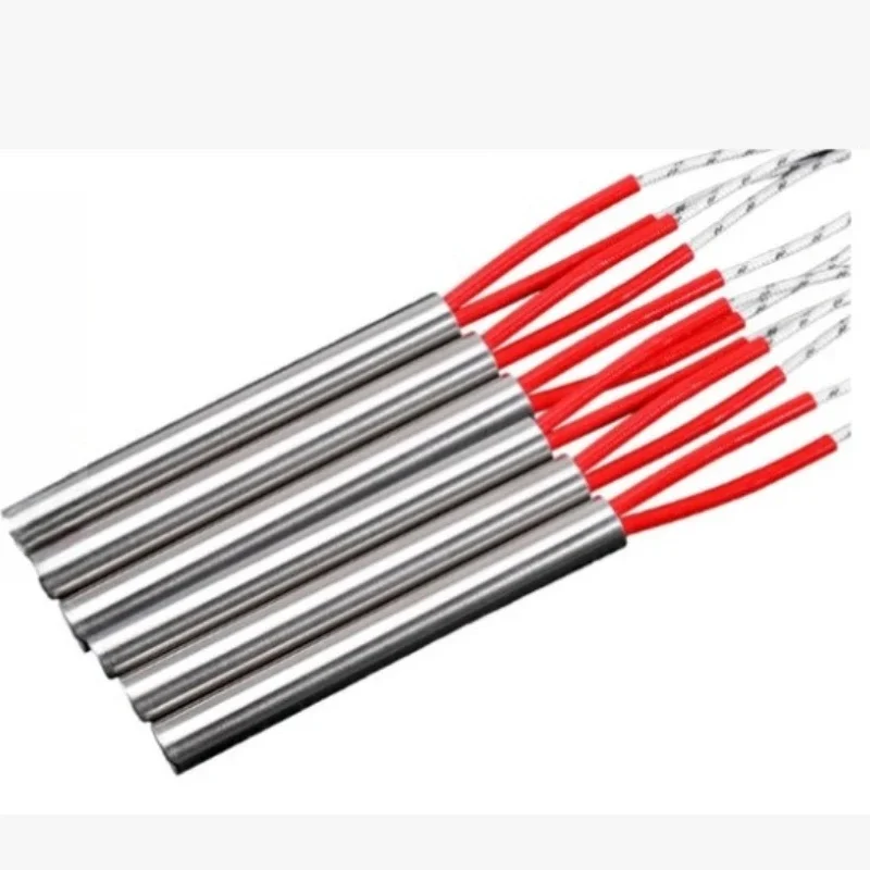 5Pcs Mold Cartridge Heater 220V Stainless Steel 6mm Diameter 40-200mm Tube 80-300W Heating Element Custom Accepted