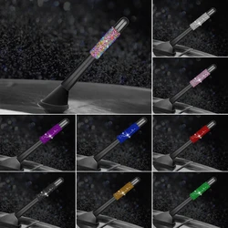 Universal 12cm/4.72inch Car Antenna Crystal Diamond Auto Retrofit Decors Contains 4 Screws 2 Gaskets Bling Car Accessories