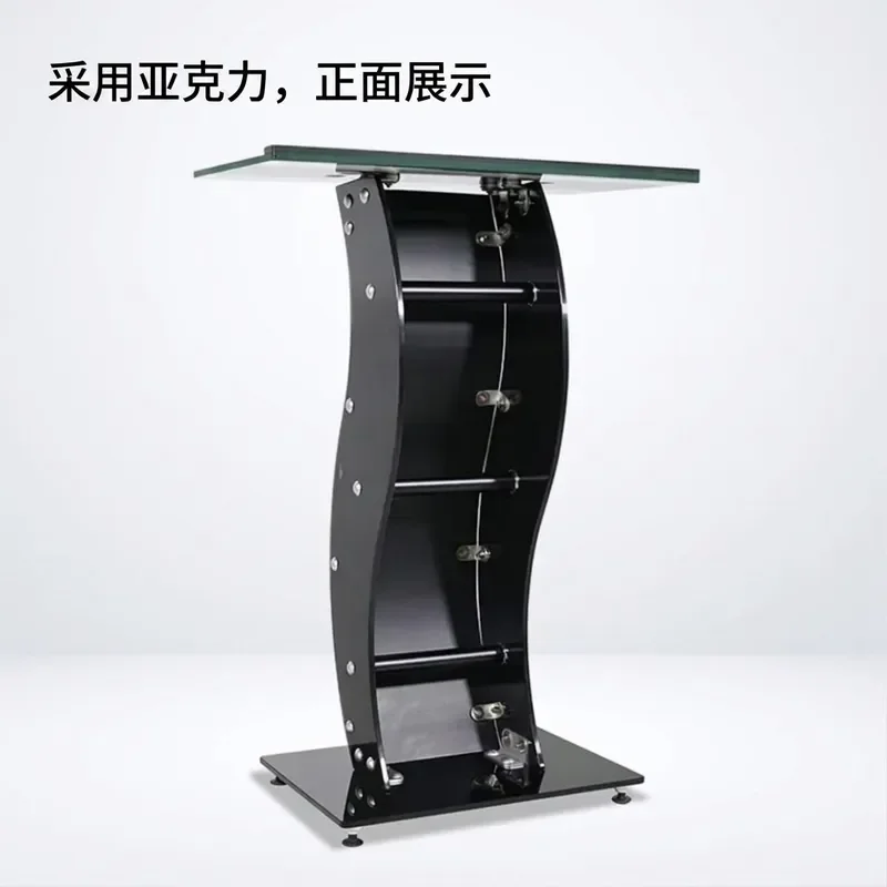 for Cross-border Welcome Desk Hotel Meeting Room Podium Fashion Acrylic Table Simple Reception Front Desk