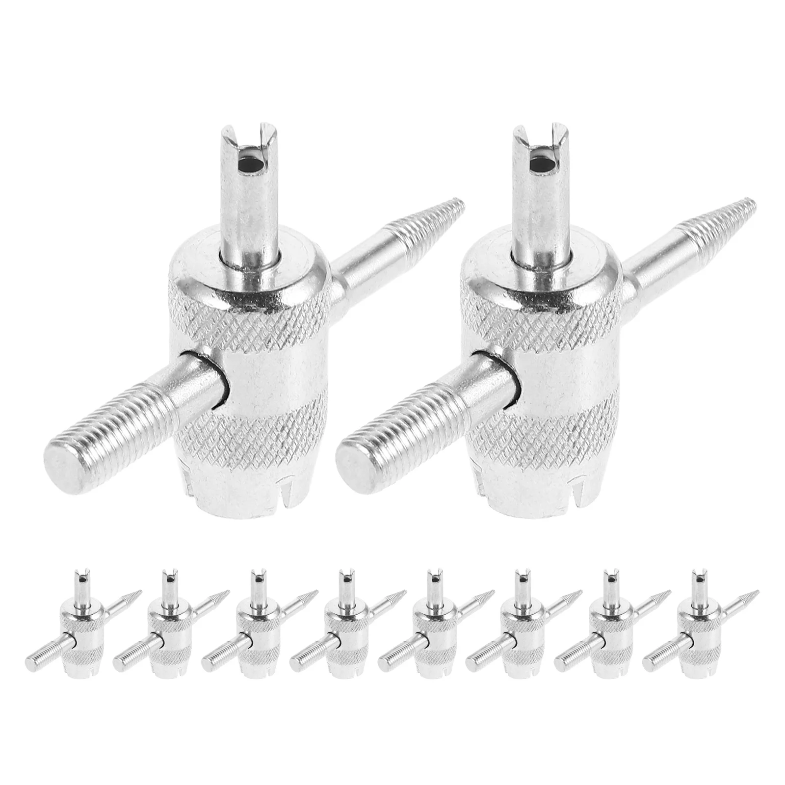 

10Pcs Valve Core Disassembly Tool Multi-Function 4in1 Tire Valve Wrench Installer Key Compact Portable Tool for Car Bike Repair
