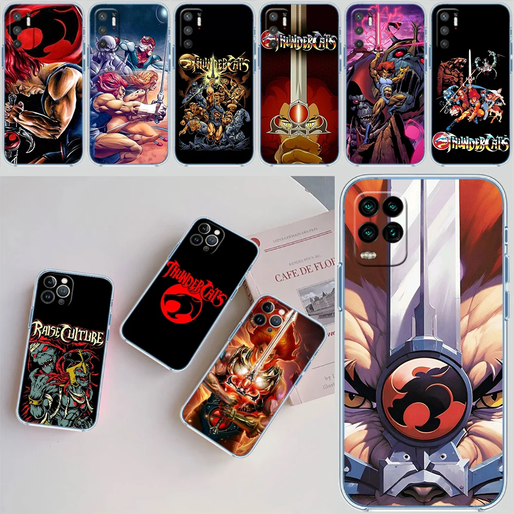 Capa de Telefone Transparente AD47 T-ThunderCats para Motorola Moto Edge 20 30 40 50 S30 Fusion Ultra Pro Neo Lite + G200 G23