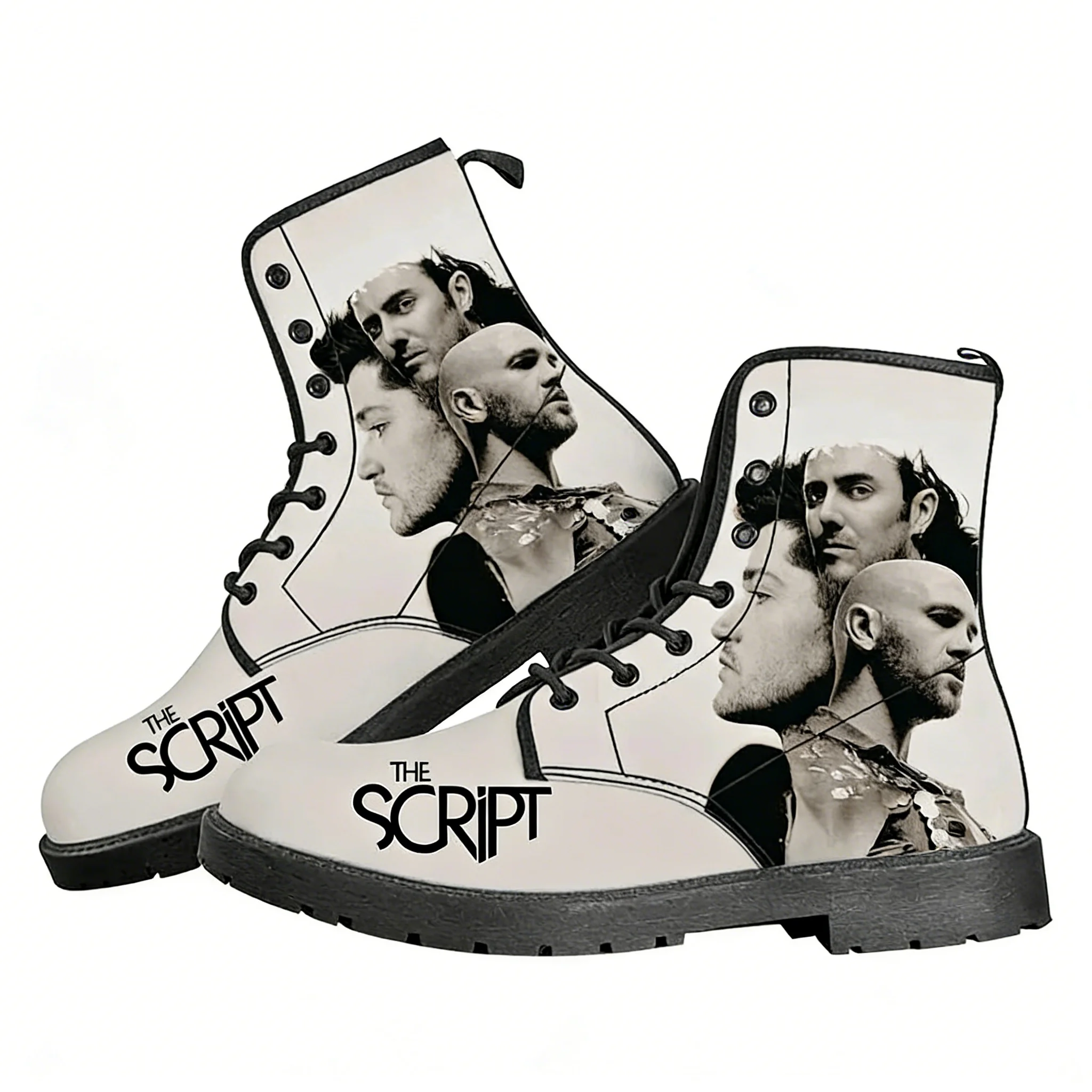 

The Script Casual Boots Irish Rock Band Mens Womens Teenager Shoes Fashion 3D Boot Outdoor High Quality Customize Made Shoe