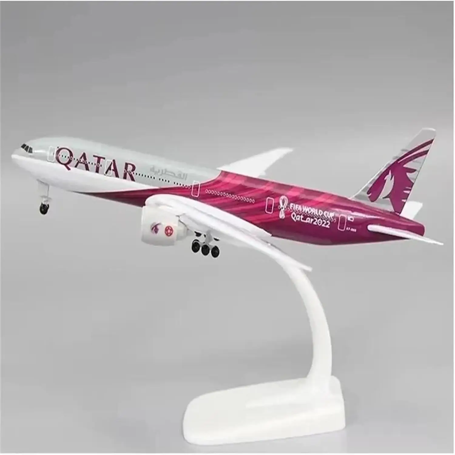 20cm Alloy Metal AIR QATAR Airways Boeing 777 B777 Airplane Model Diecast Air Plane Model Aircraft Wheels Landing Gears Aircraft