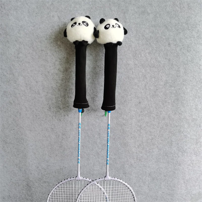 Panda Badminton Racket Handle Cover Plush Doll Grip Protectors Handcraft Gift