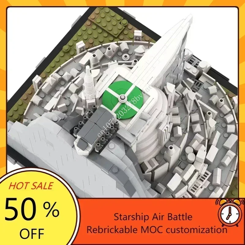 1929PCS MOC The Rings Movie White City Architecture Collection Building Block Technology Bricks DIY Assembly Display Toys Gifts