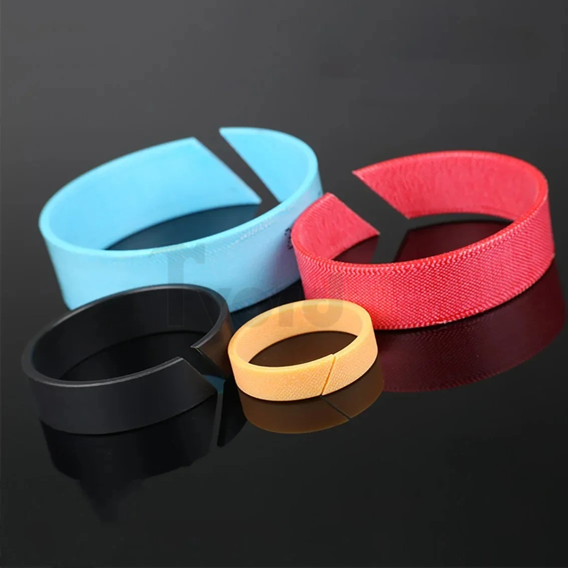 D01 Cylinder Guide Ring Hydraulic Cylinder Support Ring Phenolic Resin Cloth Guide Belt Wear-Resistant Belt Imported PTFE Belt