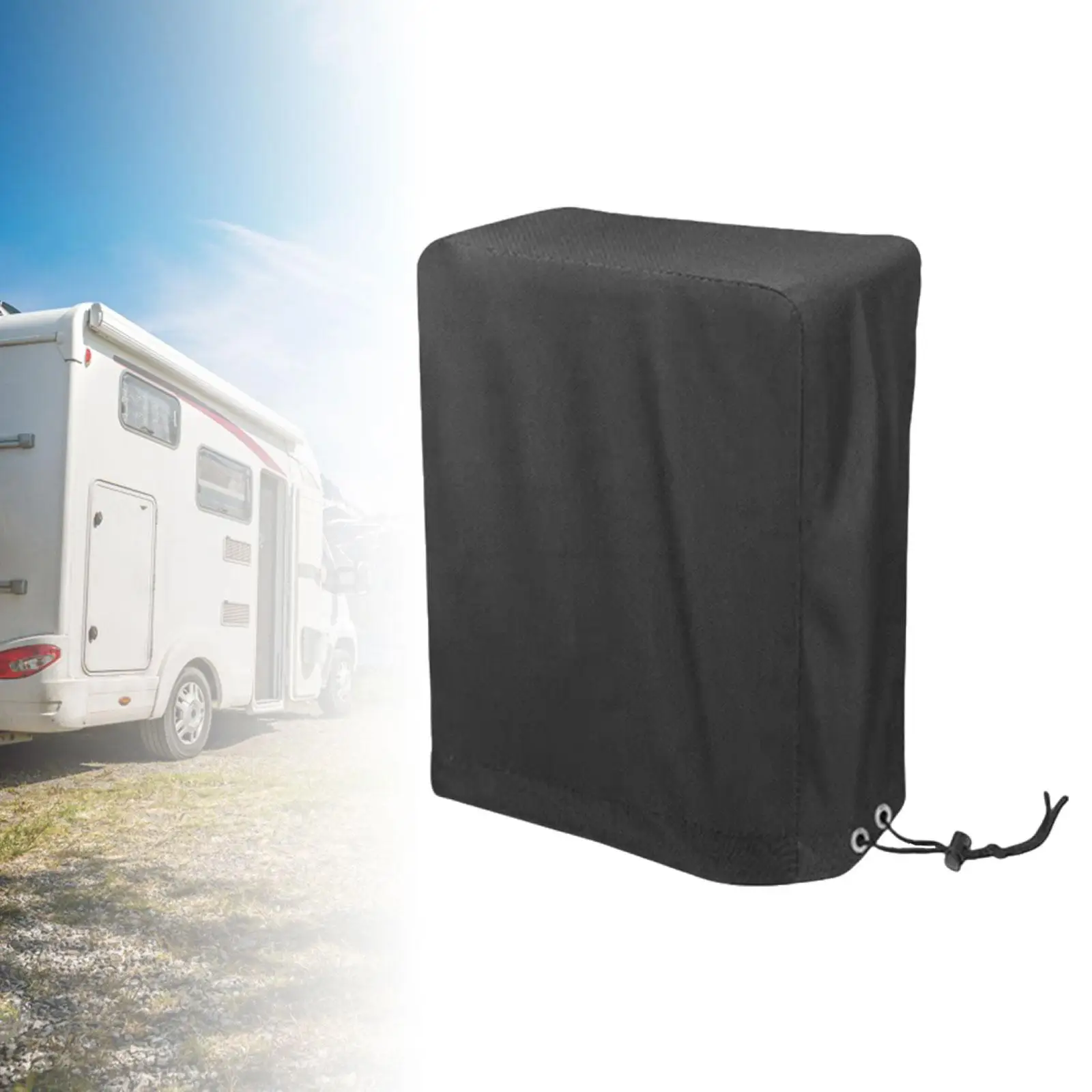 Trailer RV Electric Tongue Jack Cover, Protective Cover, Car Accessories, with Drawstrings, Rainproof Protective Waterproof