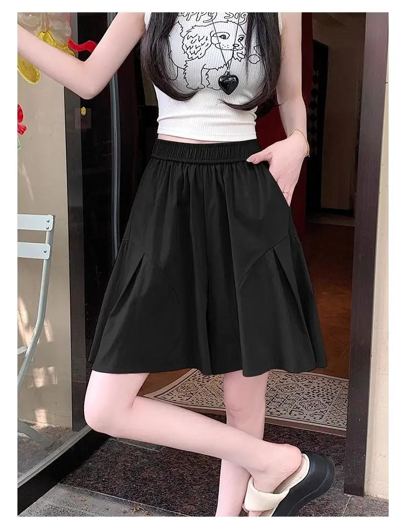 Pantalones cortos de lana para mujer, cintura alta, doble cubierta, invierno, oficina, señora, maduro, clásico, elegante, franela para ir al trabajo, ropa de trabajo Formal cálida