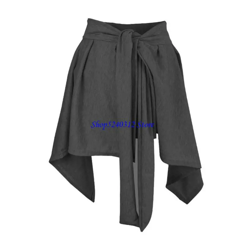 634C Women Tennis Self-Tie Athletic Yoga Skirt Long Strap Hip Covering Bottoms Ballet Sports Wrap Short Skirts Cover Up Shawl