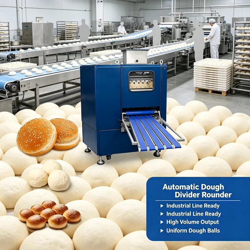 Dough Portioning Machine Automatic Divider Rounder Commercial for Pizza Bread Bakery