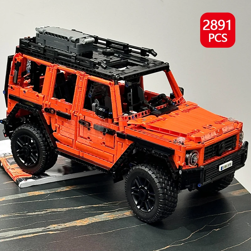 

Технический 1:10 G500 набор строительных блоков для внедорожников (2891 шт.) Механическая модель внедорожника, сборная игрушка для мальчиков, подарки на день рождения