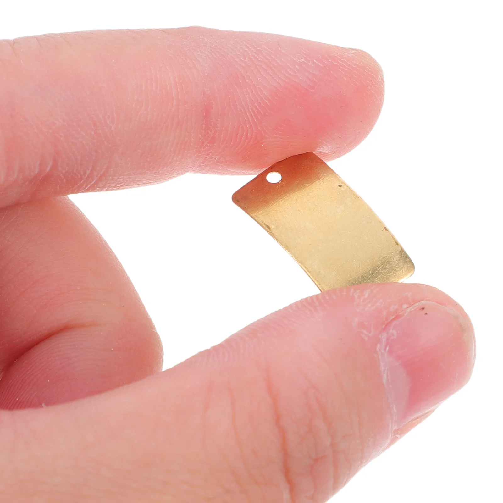 50pcs Copper Slice Diy Jewelry Making Supplies Single Hole Dangle For Necklace Bracelet Keychain Craft Scrapbooking Copper