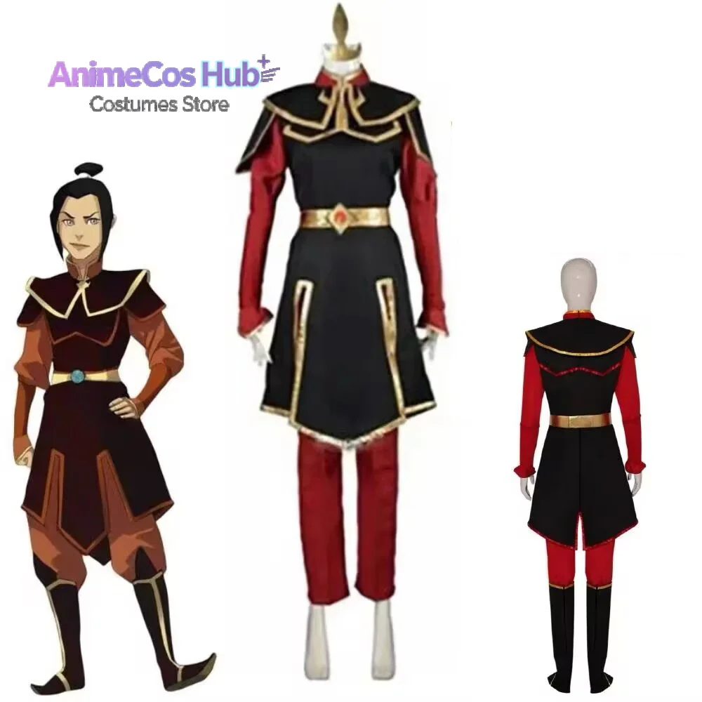 Anime Azula Cosplay Avatar la leyenda de Korra disfraces Cosplay Azula Tops chal cintura Halloween carnaval fiesta Cos mujeres