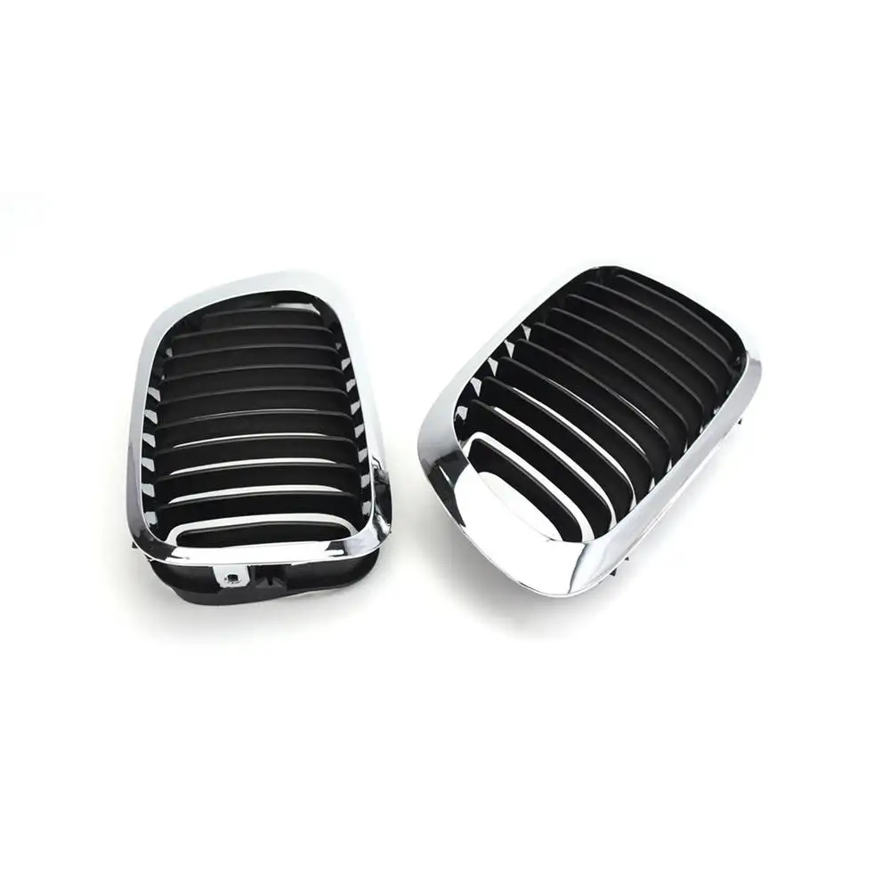 Front Bumper Center Kidney Grill Frame Chrome Black For BMW 3-Series E46 2 Door 1999-2003 M3 2000-2006 51138208685 51138208686