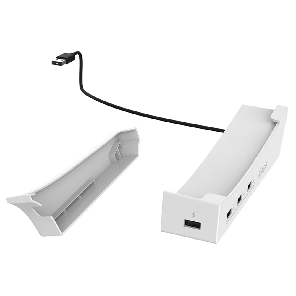 

Горизонтальная подставка для PS5 Slim с USB-хабом и 4 портами USB 2.0 для PlayStation 5 Slim (дисковая и цифровая версии)