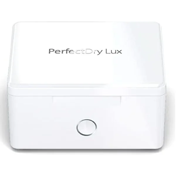 PerfectDry LUX | World's Fastest Hearing Aid Dryer, Dehumidifier Accessory | UV-C Ultraviolet Light Box Kit | Removes Sweat