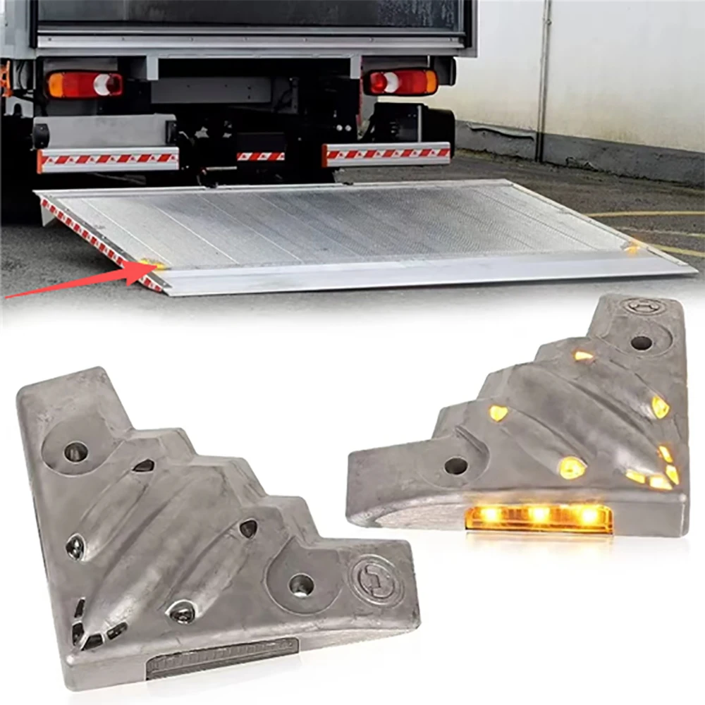 B3 Tailgate Strobe Warning Lights Amber Sensor Tail Lift Flashing Warning Light for Van Truck Lorry Accessories