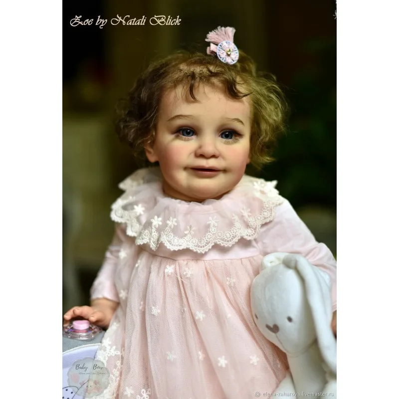26inch Reborn Doll Kit Zoe Unassembled Multiple Layers Painting Lifelike Baby Parts with Visible Veins
