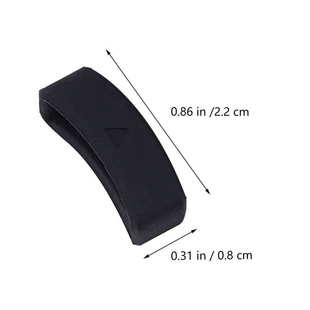 6Pcs Premium Silicone Watch Strap Loop Keeper Ring Retainer Fastener for Smartwatch Bands Replacement Soft Environmental Design