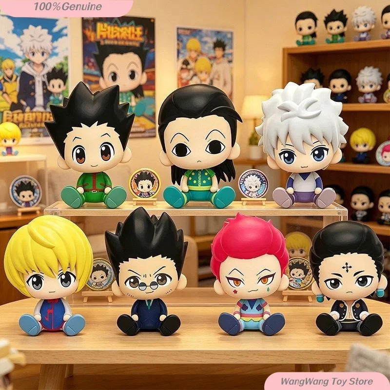 

Original Hunter × Hunter Sitting Series Blind Box Gon Freecss Anime Figures Killua Zoldyck Mystery Box Ornament Gift Toy Gift
