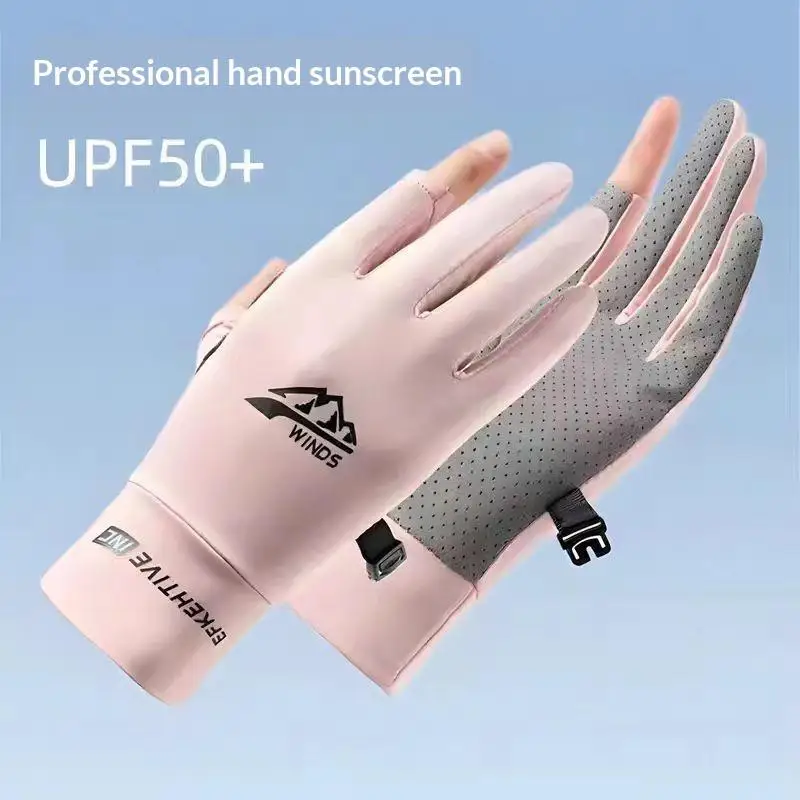 Fingerlose Handschuhe für Männer und Frauen, UV-Sonnenschutz, halbfingerige Handschuhe zum Angeln, Paddeln, Segeln, Rudern, Sport-Handschuhe. – Detail 7