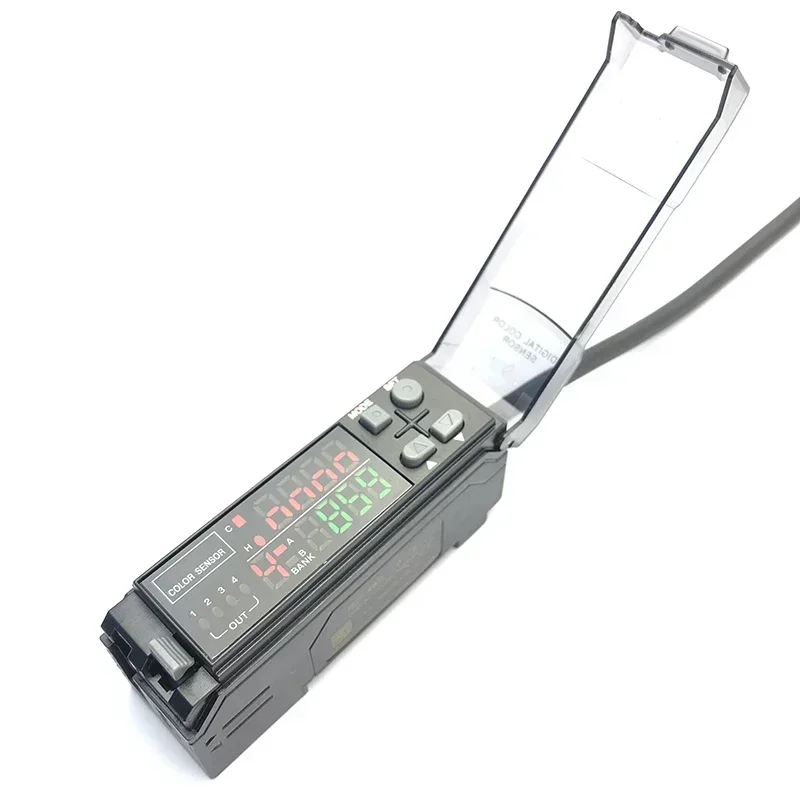 

color Sensor High Precision Intelligent Digital 4 Channels Output Sensor Match Optical Fiber Probes