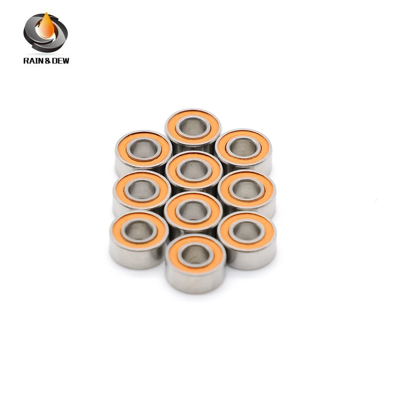 

1Pcs S686 2RS CB Orange ABEC7 6X13X5 mm 686 Stainless steel hybrid ceramic ball bearing