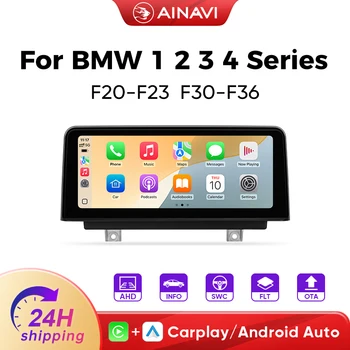 Ainavi Carplay inalámbrico para BMW F30 Android Auto F20 Carplay Serie 3 F31 Multimedia para coche F21 Radio para coche Serie 1 Estéreo para coche Pantalla táctil HD IPS 1920*720 Sistema NBT 1
