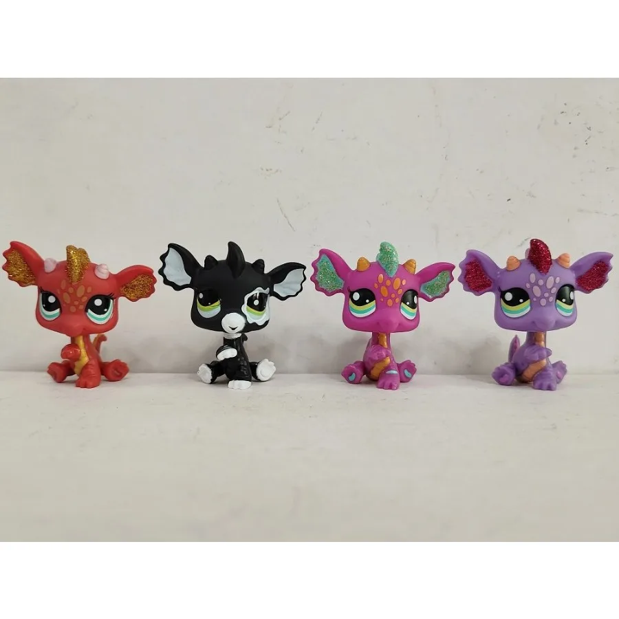 4pcs/lot LPS Toys Pet Shop Rat Dragon #2484ooak#2663#2660 Animal Figures