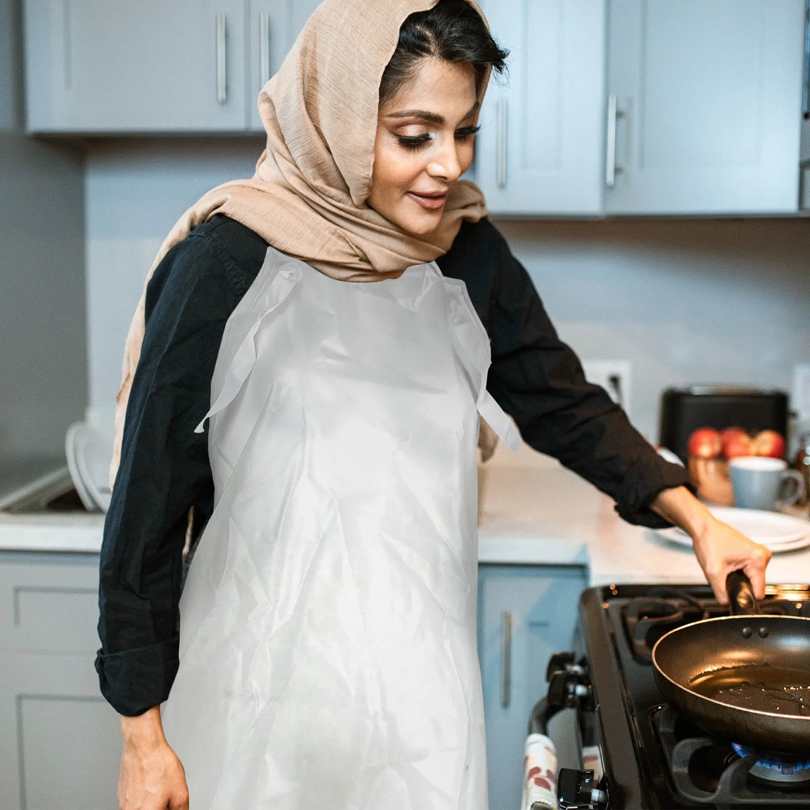 

Long Waterproof Clear PVC Apron for Dishwashing Kitchen Grooming Hair Stylist Cleaning Practical Clear Apron