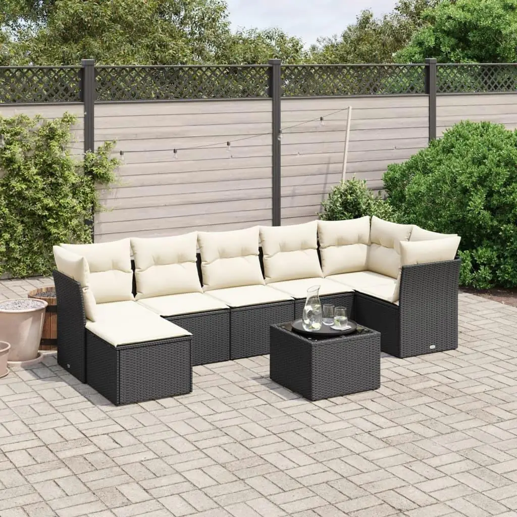 

Large Modular Black Poly Rattan Outdoor Sofa Set Stylish Garden Seating Comfortable Patio Furniture