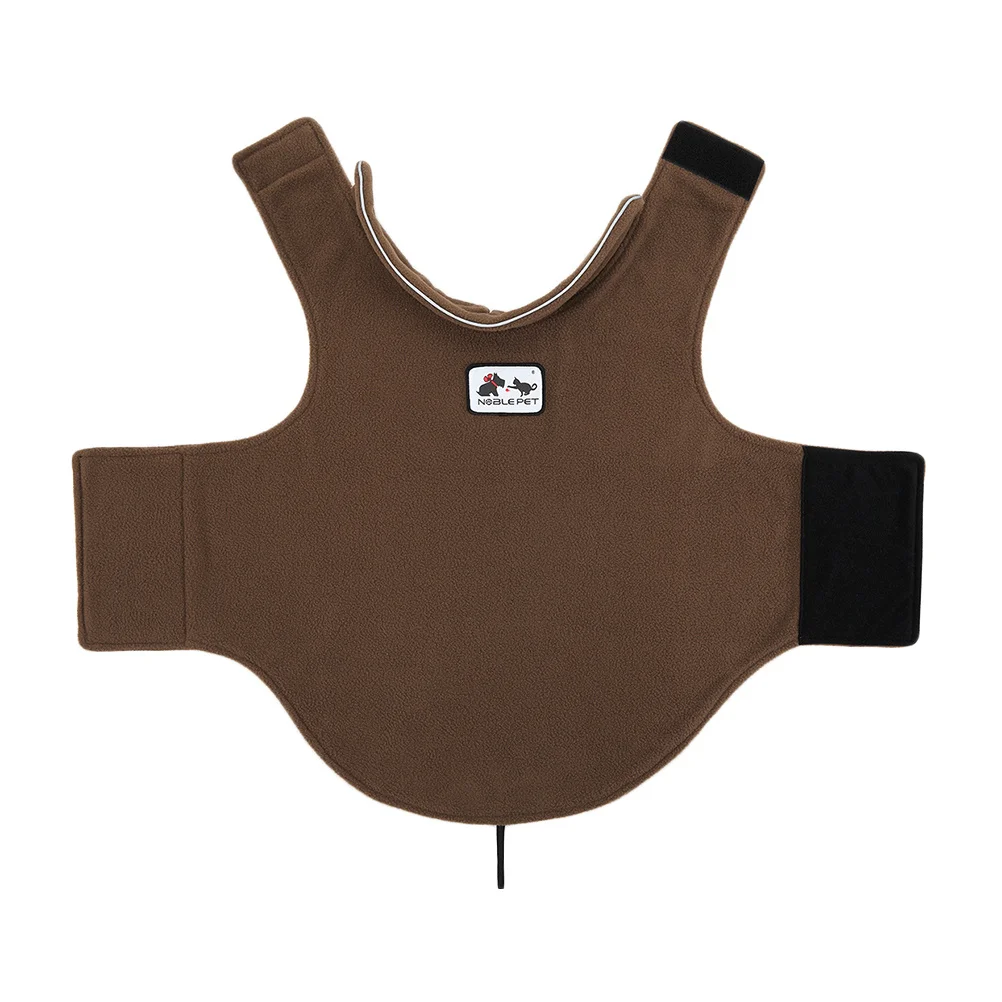 

Fashionable Pet Clothes Light Tan M Warm Waistcoat Easy to Put on for Puppy Walking Sleeping Events Dog Clothes